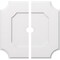 Ekena Millwork Locke Architectural Grade PVC Contemporary Ceiling Medallion, Two Piece, 32"OD x 3"ID x 19"C x 1"P CMP32LE2-03000 - alternate 1